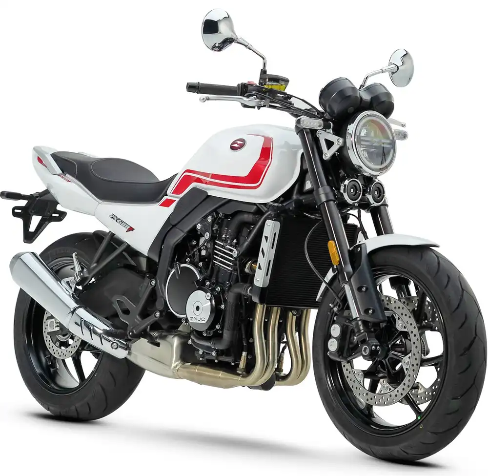 Das leichte Naked Bike 500F (73 PS) setzt auf einen 470-ccm-Reihenvierzylinder. Foto: ZXMoto