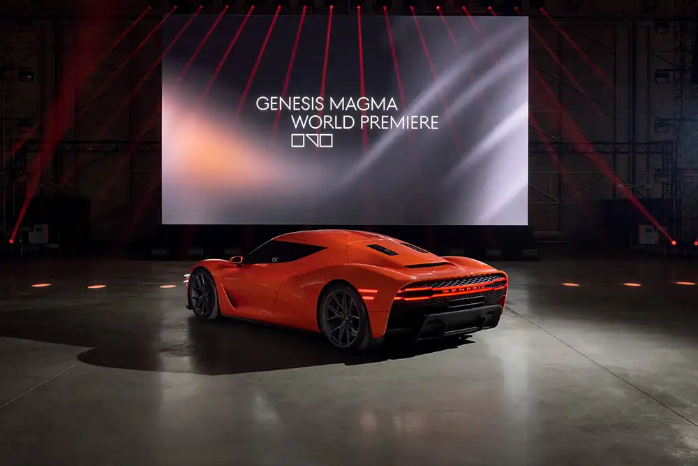 Weltpremiere Magma GT Concept. Foto: Genesis