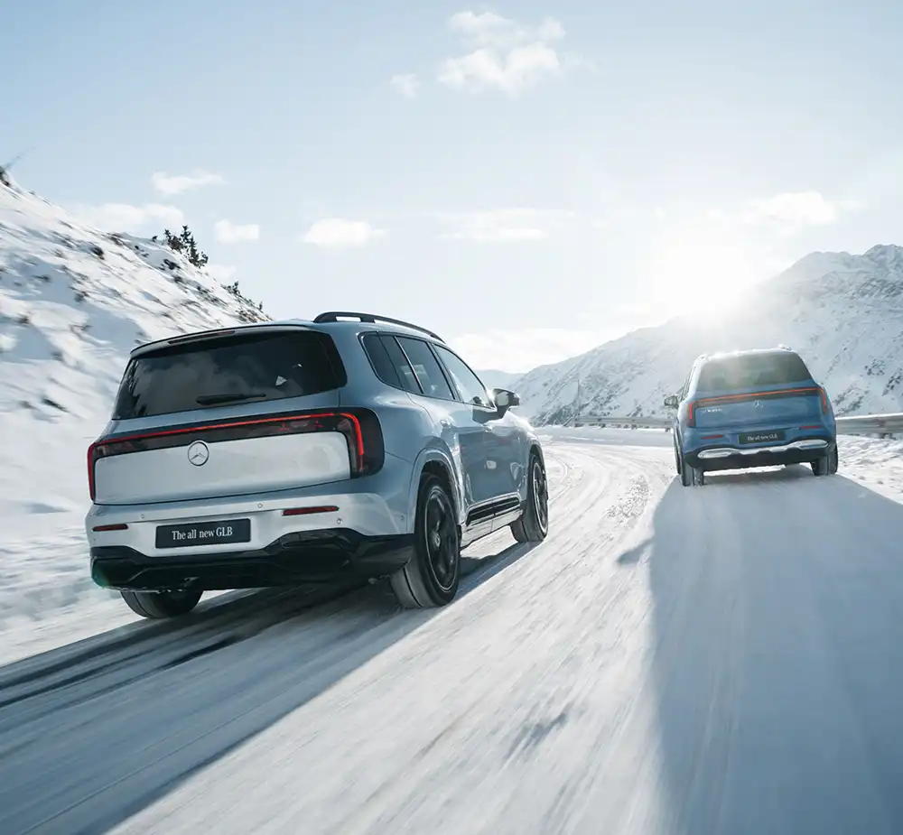 Bis zu zwei Tonnen Anhängelast machen den elektrischen GLB zu einem der wenigen Kompakt-SUV, die tatsächlich richtig Last ziehen dürfen. Foto: Mercedes-Benz