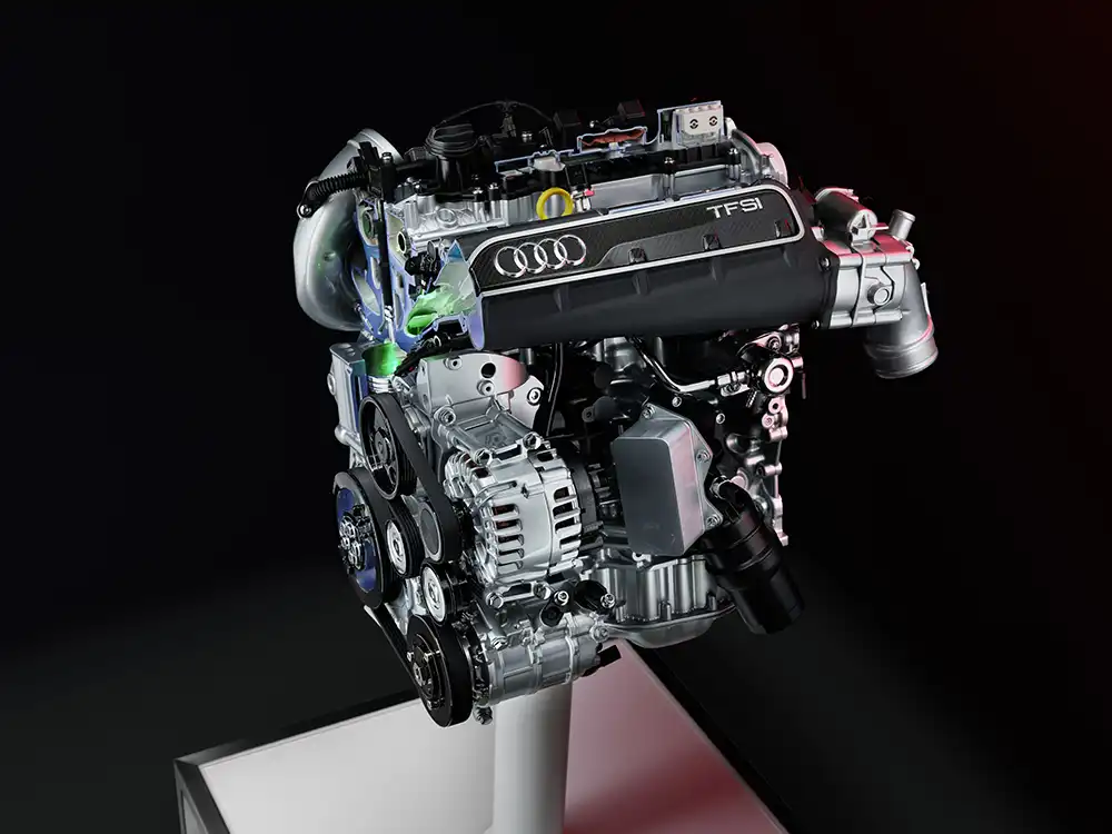 Was vor 50 Jahren als mutige Ingenieursidee begann, entwickelte sich über Jahrzehnte zum klanggewaltigen Markenzeichen sportlicher Audi-Modelle. Foto: Audi