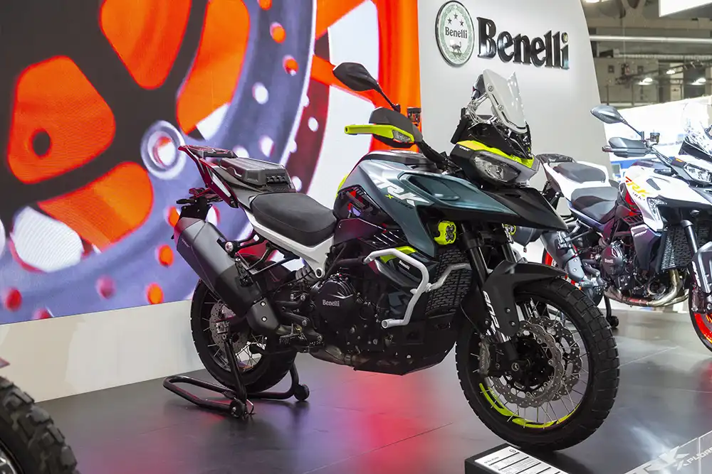 Auf der Motorradmesse EICMA in Mailand feiert Benellis neue TRK 902 Xplorer Premiere. Foto: EICMA