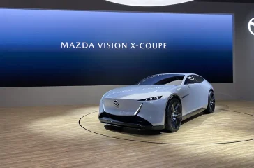 Mazdas Studie soll CO2 aus der Luft aufnehmen können. Foto: Michael Specht/SP-X