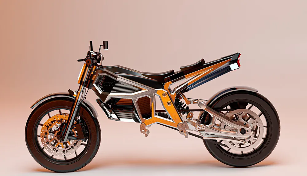 Das E-Motorrad Solaris bietet ein eigenwilliges und damit sehr interessantes Design. Foto: Mask Architects