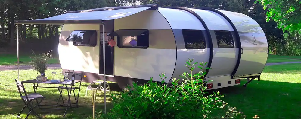 Als Alternative gibt es eine kleinere 2X-Version ab 25.000 Euro oder die XXL-Variante 3X Plus, die bis zu 28 Quadratmeter Wohnfläche bietet. Foto: Beauer