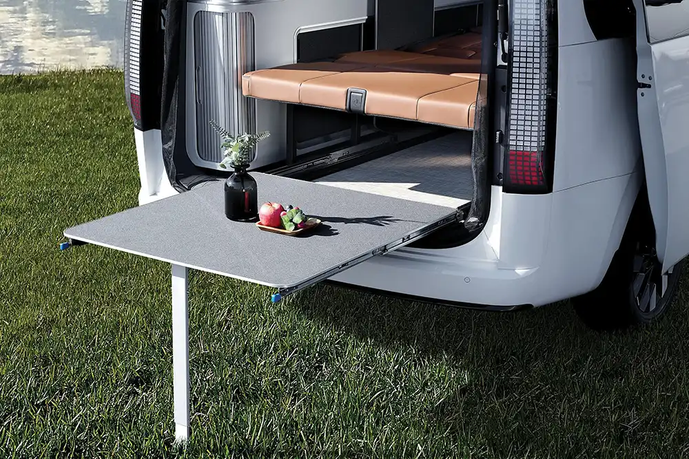 Allerdings handelt es sich bei dem Hyundai Staria Camper um ein Konzept, welches möglicherweise in eine Serienversion überführt wird. Foto: Hyundai