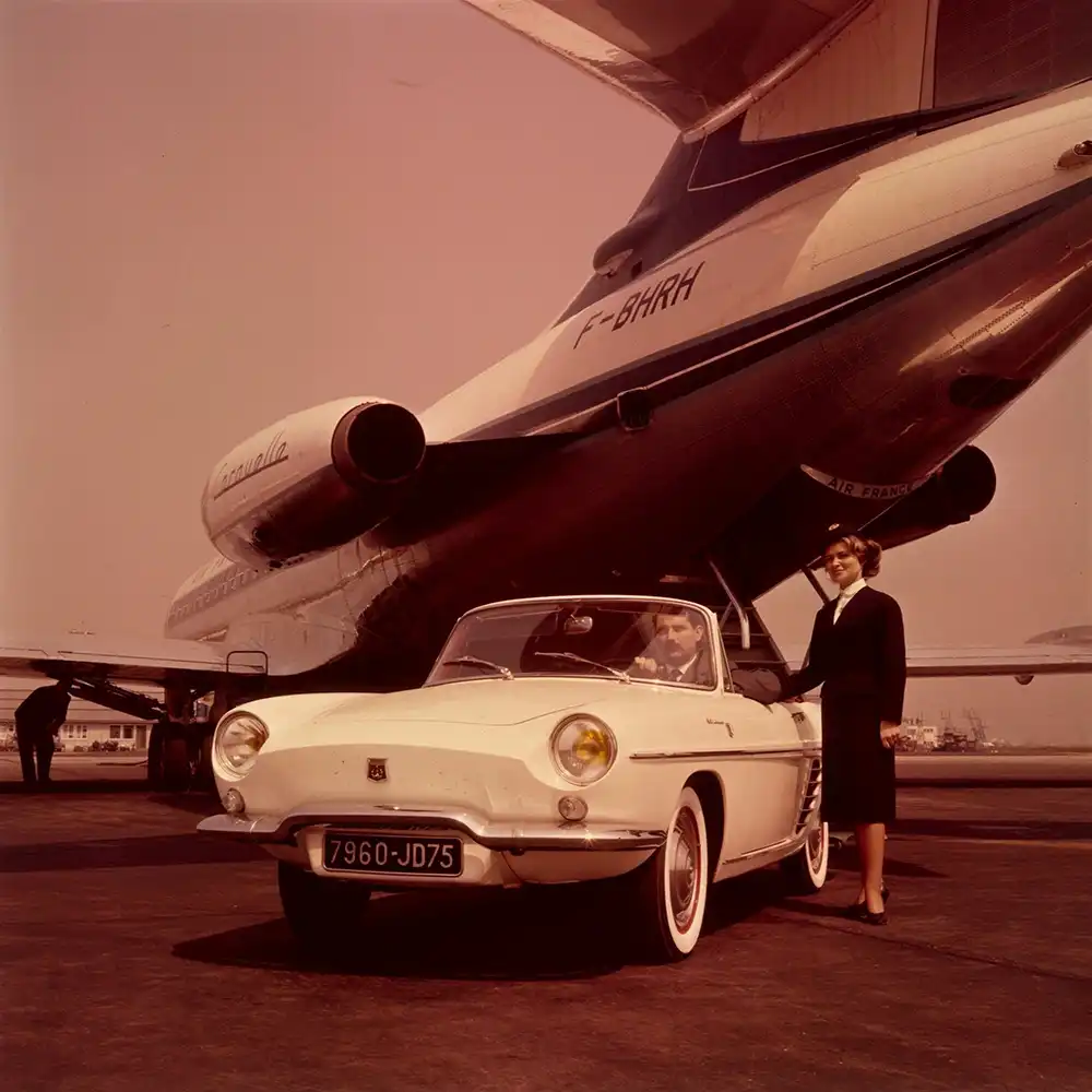Frankreich gab global das Tempo vor – Als erster Kurzstreckenjet startetet die Caravelle, als kräftigere Alternative zum VW Karmann-Ghia der Renault Floride. Foto: Renault