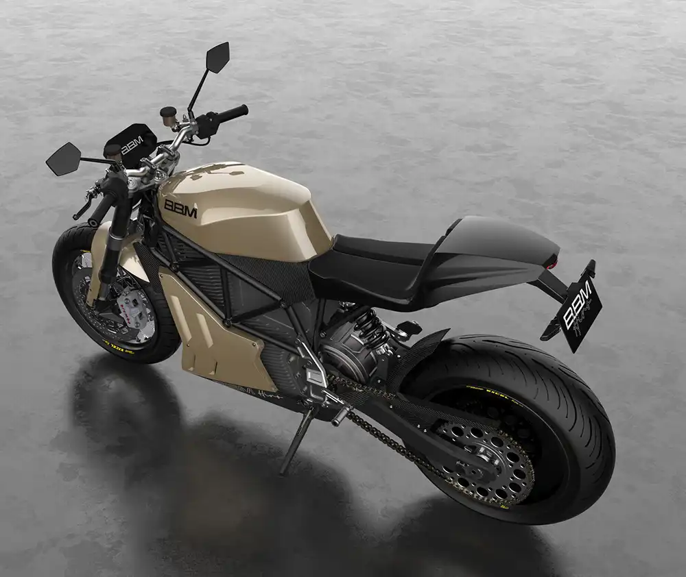 Beim Antrieb setzt BBM allerdings auf einen E-Motor und einen großen Akku. Foto: BBM