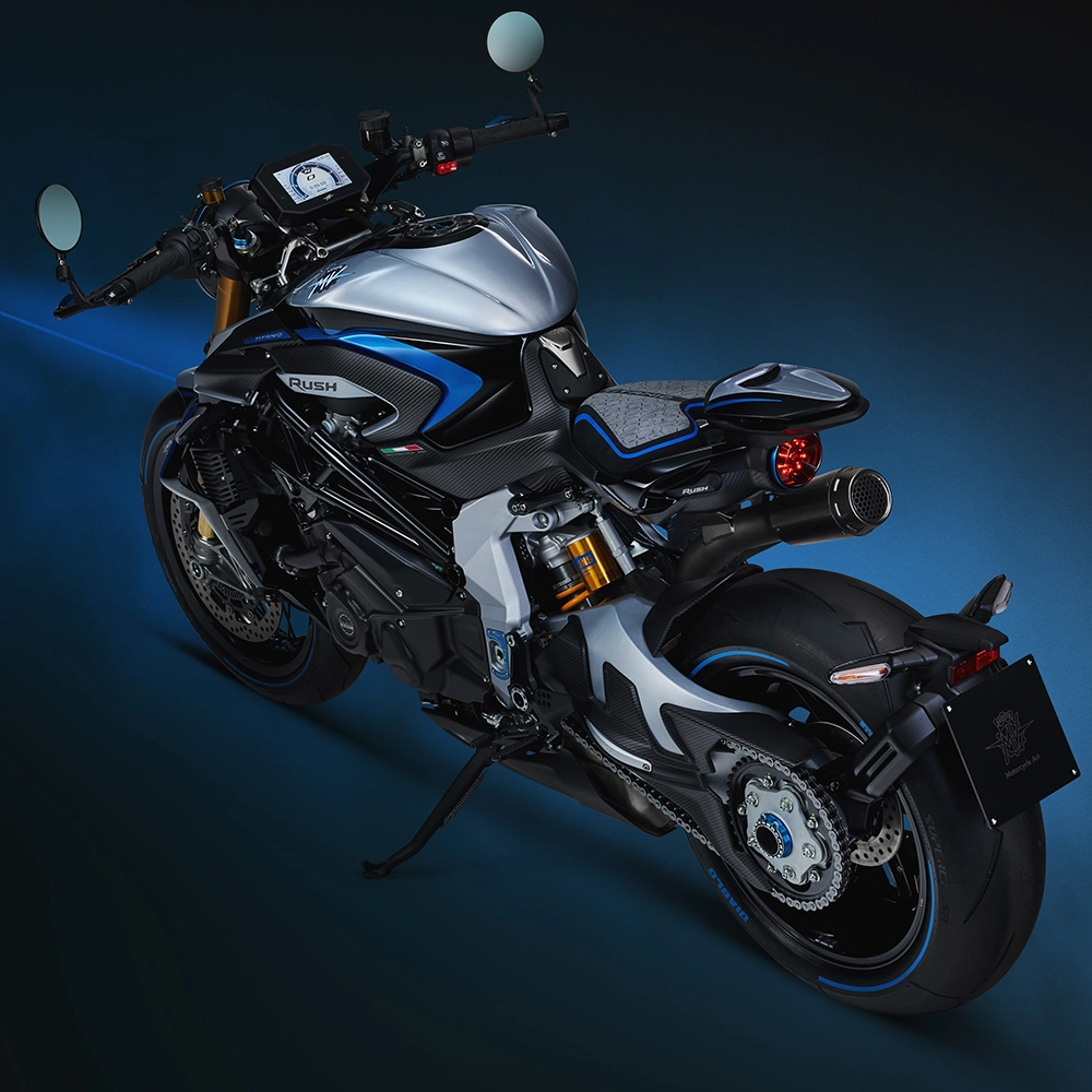 Angetrieben wird die Italienerin vom bekannten 1.000-Kubik-Reihenvierzylinder mit umfangreichem Einsatz von Titan. Foto: MV Agusta