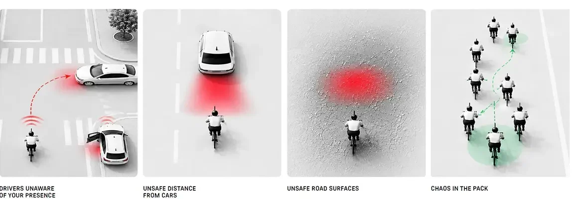 In verschiedenen Fahr- und Verkehrssituationen kann das Predict Warnungen an den Fahrer ausgeben. Foto: Canyon