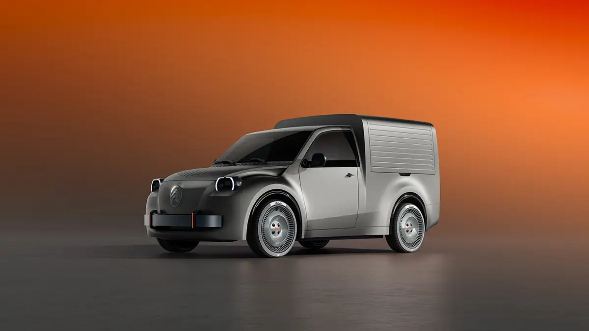 Citroen 2CV Fourgonnette Concept: Elektrischer Kastenwagen im charmanten Retro-Design