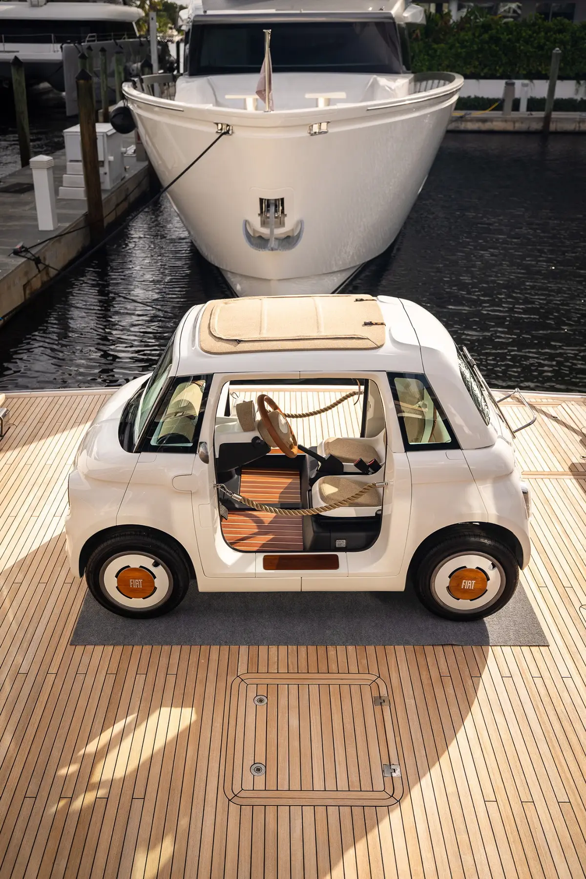 Seitenansicht Fiat Topolino Sanlorenzo. Foto: Fiat